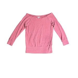 Delia’s Vintage Y2K Off The Shoulder Pink Sweater , Women’s Medium